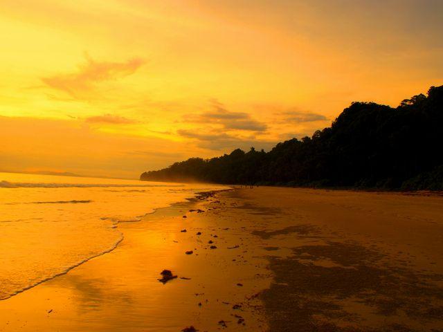 Radhanagar_beach_during_sunset